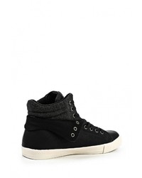 Мужские черные кожаные кеды от Aldo