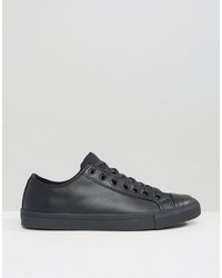 Мужские черные кожаные кеды от Aldo