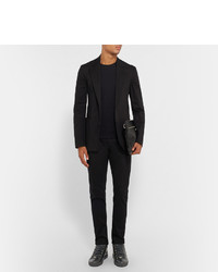 Мужские черные кожаные кеды от Balenciaga