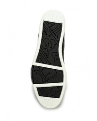 Мужские черные кожаные кеды от Bikkembergs