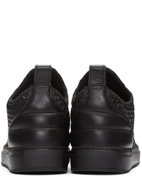 Мужские черные кожаные кеды от Filling Pieces