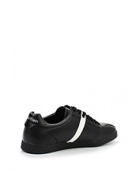 Мужские черные кожаные кеды от Calvin Klein Jeans