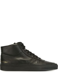 Мужские черные кожаные кеды от Common Projects