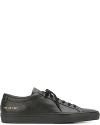 Мужские черные кожаные кеды от Common Projects