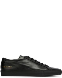 Мужские черные кожаные кеды от Common Projects