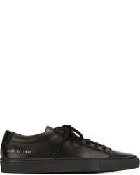 Женские черные кожаные кеды от Common Projects