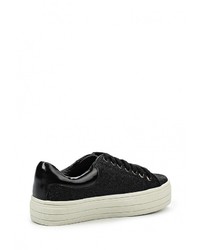 Женские черные кожаные кеды от Damerose