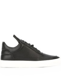 Мужские черные кожаные кеды от Filling Pieces