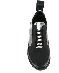 Мужские черные кожаные кеды от Blood Brother