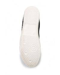 Женские черные кожаные кеды от Gisicode