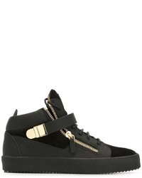 Мужские черные кожаные кеды от Giuseppe Zanotti Design