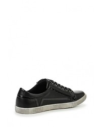 Мужские черные кожаные кеды от Go.Do.