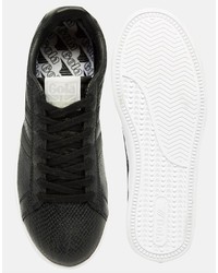 Женские черные кожаные кеды от Gola