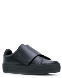 Мужские черные кожаные кеды от Han Kjobenhavn