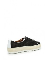 Женские черные кожаные кеды от La Coleccion