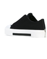 Женские черные кожаные кеды от Alexander McQueen