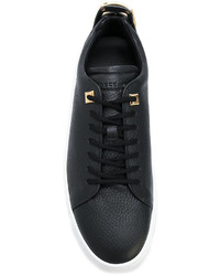 Мужские черные кожаные кеды от Buscemi