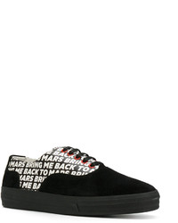 Мужские черные кожаные кеды от Joshua Sanders