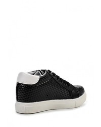 Женские черные кожаные кеды от Martin Pescatore