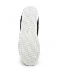 Женские черные кожаные кеды от Martin Pescatore