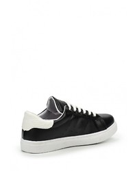 Женские черные кожаные кеды от Martin Pescatore