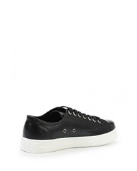 Мужские черные кожаные кеды от Matt Nawill