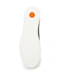 Мужские черные кожаные кеды от Matt Nawill