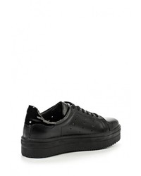 Женские черные кожаные кеды от Matt Nawill