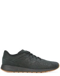 Мужские черные кожаные кеды от New Balance