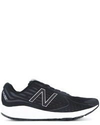 Мужские черные кожаные кеды от New Balance