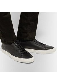 Мужские черные кожаные кеды от Common Projects