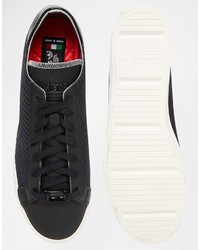Мужские черные кожаные кеды от adidas