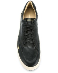 Мужские черные кожаные кеды от OSKLEN