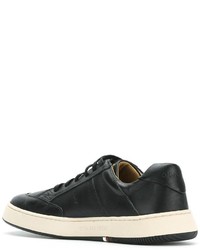 Мужские черные кожаные кеды от OSKLEN