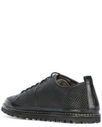 Женские черные кожаные кеды от Marsèll