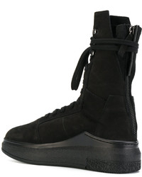 Мужские черные кожаные кеды от Cinzia Araia