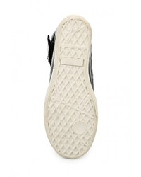 Женские черные кожаные кеды от Playgirl