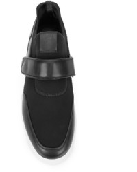 Мужские черные кожаные кеды от Paul Andrew