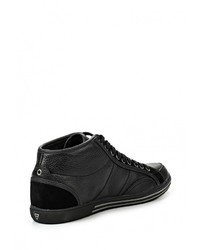 Мужские черные кожаные кеды от Reflex