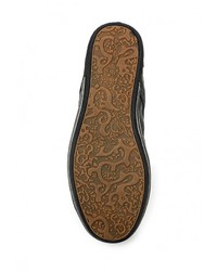 Мужские черные кожаные кеды от Reflex