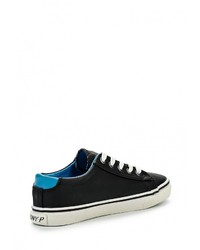 Женские черные кожаные кеды от Tony-p