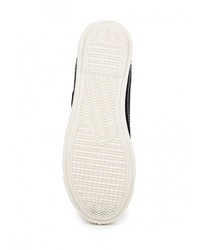 Женские черные кожаные кеды от Tony-p