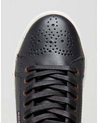 Мужские черные кожаные кеды от Ben Sherman