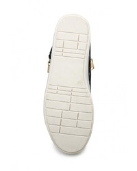 Женские черные кожаные кеды от Tulipano