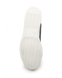 Женские черные кожаные кеды от Tulipano