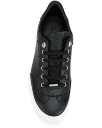 Мужские черные кожаные кеды от Jimmy Choo