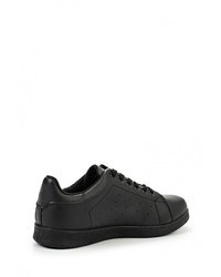 Мужские черные кожаные кеды от WS Shoes