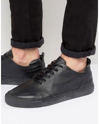 Мужские черные кожаные кеды от Zign Shoes