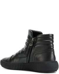 Мужские черные кожаные кеды от Hydrogen