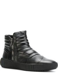 Мужские черные кожаные кеды от Hydrogen